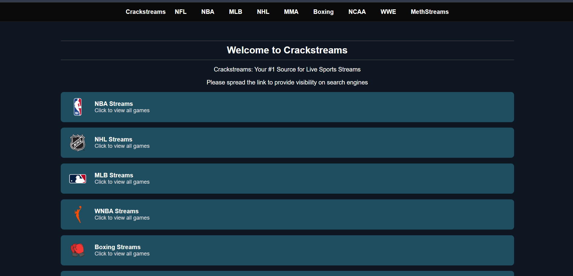 Crackstreams