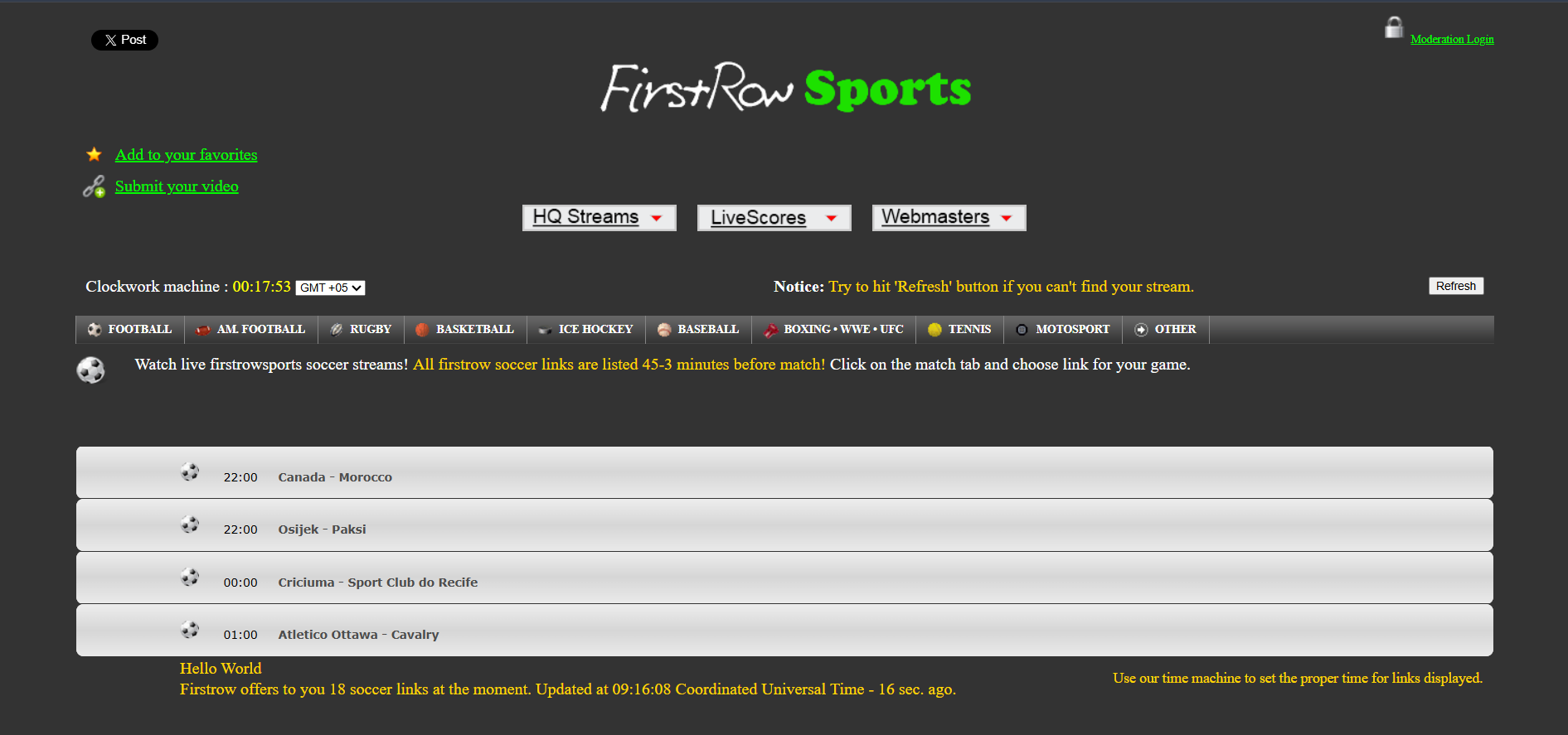 FirstRow Sports