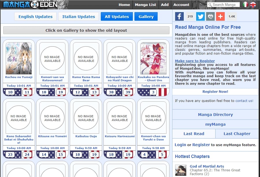 Mangaeden Alternatives