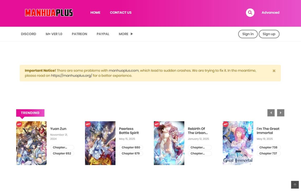 Manhuaplus Alternatives